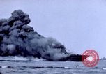 Image of USS Bunker Hill struck by Kamikazes Japan, 1945, second 50 stock footage video 65675029822
