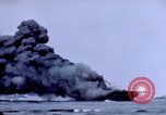 Image of USS Bunker Hill struck by Kamikazes Japan, 1945, second 51 stock footage video 65675029822
