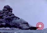 Image of USS Bunker Hill struck by Kamikazes Japan, 1945, second 53 stock footage video 65675029822