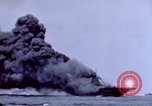Image of USS Bunker Hill struck by Kamikazes Japan, 1945, second 54 stock footage video 65675029822