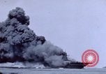 Image of USS Bunker Hill struck by Kamikazes Japan, 1945, second 57 stock footage video 65675029822