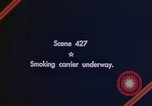 Image of burning American aircraft carrier Japan, 1945, second 5 stock footage video 65675029824