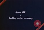 Image of burning American aircraft carrier Japan, 1945, second 9 stock footage video 65675029824