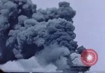 Image of burning American aircraft carrier Japan, 1945, second 13 stock footage video 65675029824