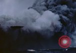 Image of burning American aircraft carrier Japan, 1945, second 24 stock footage video 65675029824