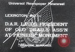 Immagine di Harry S Truman onorato per l'associazione dei vecchi sentieri Lexington Missouri USA, 1934, secondo 1 filmato di repertorio 65675029843