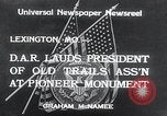 Immagine di Harry S Truman onorato per l'associazione dei vecchi sentieri Lexington Missouri USA, 1934, secondo 4 filmato di repertorio 65675029843