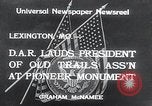 Immagine di Harry S Truman onorato per l'associazione dei vecchi sentieri Lexington Missouri USA, 1934, secondo 6 filmato di repertorio 65675029843