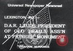 Immagine di Harry S Truman onorato per l'associazione dei vecchi sentieri Lexington Missouri USA, 1934, secondo 8 filmato di repertorio 65675029843