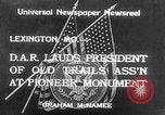 Immagine di Harry S Truman onorato per l'associazione dei vecchi sentieri Lexington Missouri USA, 1934, secondo 9 filmato di repertorio 65675029843
