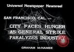 Immagine di Unione sciopero San Francisco California USA, 1934, secondo 3 filmato di repertorio 65675029844
