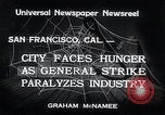 Immagine di Unione sciopero San Francisco California USA, 1934, secondo 8 filmato di repertorio 65675029844