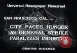 Immagine di Unione sciopero San Francisco California USA, 1934, secondo 9 filmato di repertorio 65675029844