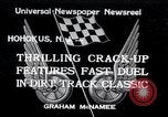 Standbild dirt track Rennen Hohokus New Jersey USA, 1934, aus Sekunde 1 historischem Filmmaterial Videoclip 65675029862