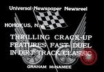 Standbild dirt track Rennen Hohokus New Jersey USA, 1934, aus Sekunde 6 historischem Filmmaterial Videoclip 65675029862