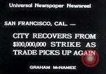 Standbild Westküste Streik endet San Francisco California USA, 1934, aus Sekunde 3 historischem Filmmaterial Videoclip 65675029864