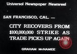 Standbild Westküste Streik endet San Francisco California USA, 1934, aus Sekunde 4 historischem Filmmaterial Videoclip 65675029864