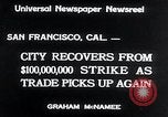 Standbild Westküste Streik endet San Francisco California USA, 1934, aus Sekunde 7 historischem Filmmaterial Videoclip 65675029864
