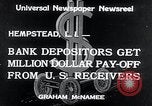 Image déposants bancaires Hempstead New York USA, 1934, de la seconde 6 séquences d'archives historiques vidéo 65675029865