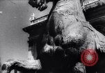 Image of horse statue Rome Italy, 1937, second 40 stock footage video 65675029900