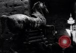 Image of horse statue Rome Italy, 1937, second 50 stock footage video 65675029900