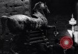 Image of horse statue Rome Italy, 1937, second 51 stock footage video 65675029900