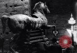 Image of horse statue Rome Italy, 1937, second 52 stock footage video 65675029900