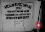 Standbild amerikanischen Export Linien Office Lissabon Portugal, 1942, aus Sekunde 27 historischem Filmmaterial Videoclip 65675029917