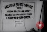 Standbild amerikanischen Export Linien Office Lissabon Portugal, 1942, aus Sekunde 28 historischem Filmmaterial Videoclip 65675029917