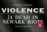 Standbild Newark Ausschreitungen Newark New Jersey USA, 1967, aus Sekunde 18 historischem Filmmaterial Videoclip 65675029935