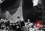 Image of Launch of USS Arizona BB-39 Brooklyn New York City USA, 1915, second 21 stock footage video 65675029963