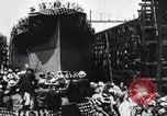 Image of Launch of USS Arizona BB-39 Brooklyn New York City USA, 1915, second 30 stock footage video 65675029963