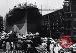 Image of Launch of USS Arizona BB-39 Brooklyn New York City USA, 1915, second 31 stock footage video 65675029963