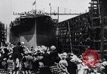 Image of Launch of USS Arizona BB-39 Brooklyn New York City USA, 1915, second 33 stock footage video 65675029963