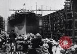 Image of Launch of USS Arizona BB-39 Brooklyn New York City USA, 1915, second 34 stock footage video 65675029963