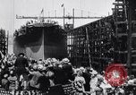 Image of Launch of USS Arizona BB-39 Brooklyn New York City USA, 1915, second 35 stock footage video 65675029963