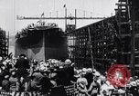 Image of Launch of USS Arizona BB-39 Brooklyn New York City USA, 1915, second 36 stock footage video 65675029963