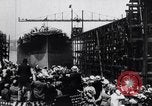 Image of Launch of USS Arizona BB-39 Brooklyn New York City USA, 1915, second 37 stock footage video 65675029963