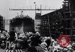 Image of Launch of USS Arizona BB-39 Brooklyn New York City USA, 1915, second 39 stock footage video 65675029963