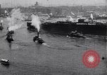 Image of Launch of USS Arizona BB-39 Brooklyn New York City USA, 1915, second 54 stock footage video 65675029963