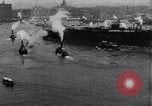 Image of Launch of USS Arizona BB-39 Brooklyn New York City USA, 1915, second 57 stock footage video 65675029963