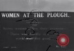Image of women plough Surrey England United Kingdom, 1915, second 1 stock footage video 65675029966