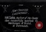 Standbild HMS Suffolk Portsmouth England, 1926, aus Sekunde 3 historischem Filmmaterial Videoclip 65675029968