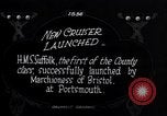Standbild HMS Suffolk Portsmouth England, 1926, aus Sekunde 10 historischem Filmmaterial Videoclip 65675029968