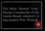 Immagine di Generale Luigi Piccioni Praga Cecoslovacchia, 1918, secondo 1 filmato di repertorio 65675029975