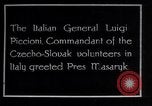 Immagine di Generale Luigi Piccioni Praga Cecoslovacchia, 1918, secondo 3 filmato di repertorio 65675029975