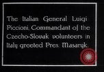 Immagine di Generale Luigi Piccioni Praga Cecoslovacchia, 1918, secondo 4 filmato di repertorio 65675029975