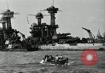 Image Réparations effectuées après l'attaque de Pearl Harbour Pearl Harbor Hawaii USA, 1941, de la seconde 10 séquences d'archives historiques vidéo 65675029994