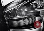 Image of tire production Michigan United States USA, 1938, second 50 stock footage video 65675030008