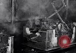 Image of molten steel poured into engine block molds Michigan United States USA, 1938, second 50 stock footage video 65675030010